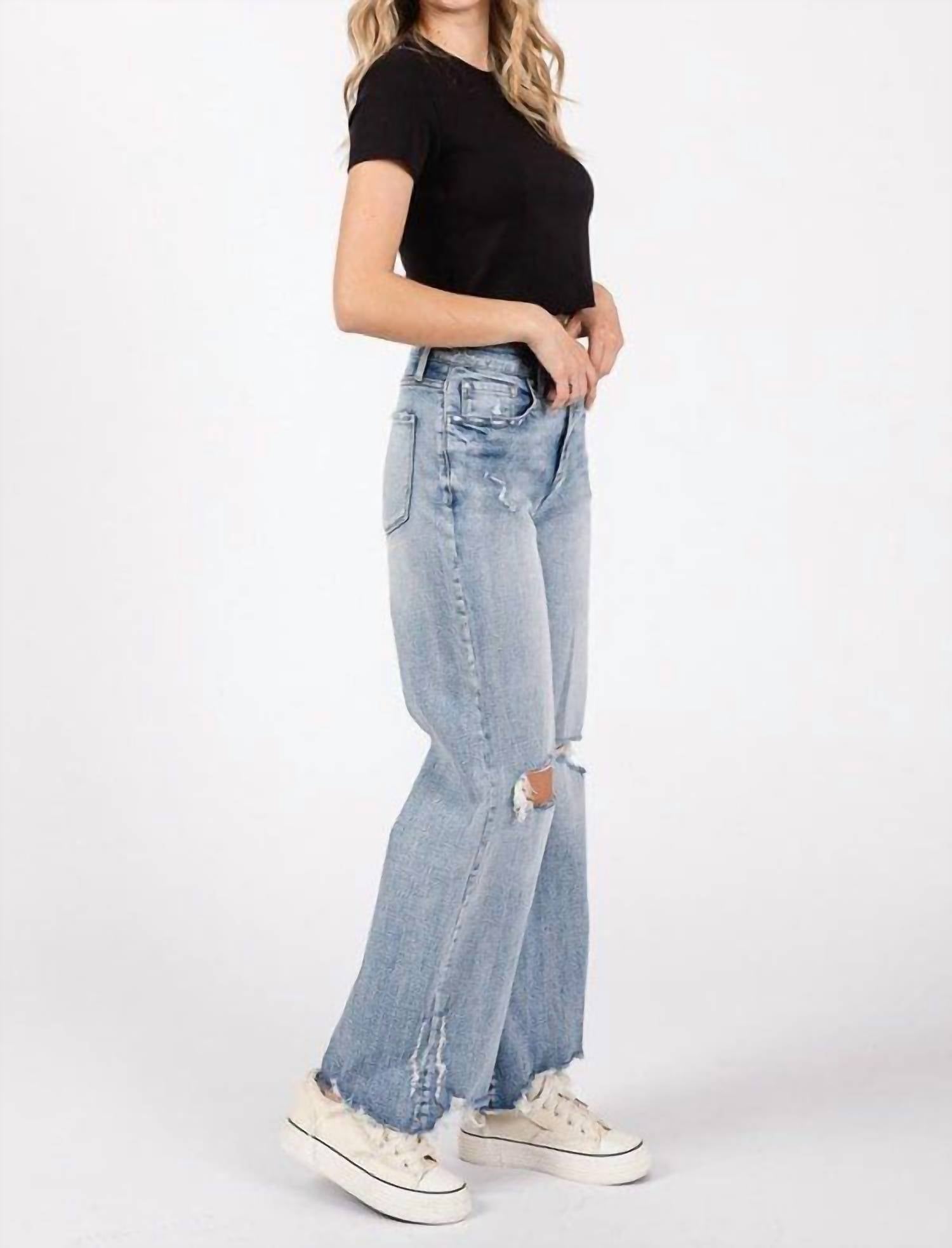 Petra153 - Harper Distressed Vintage Flare Jeans