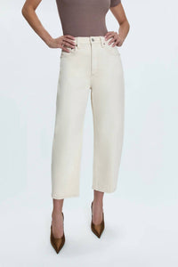 PISTOLA Eli High Rise Arched Leg Pants in ecru - women's pants - view 4