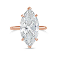 Diana M Jewels - 15.00 Ct Lab-grown Marquise-cut Diamond Solitaire Ring