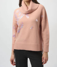 Joseph Ribkoff - Sequined Turtleneck Pullover Sweater