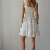 By Together - Alexie Eyelet Smocked Mini Dress
