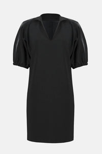 Joseph Ribkoff Cutaway Slit Mini Dress in black - women's dress - view 5