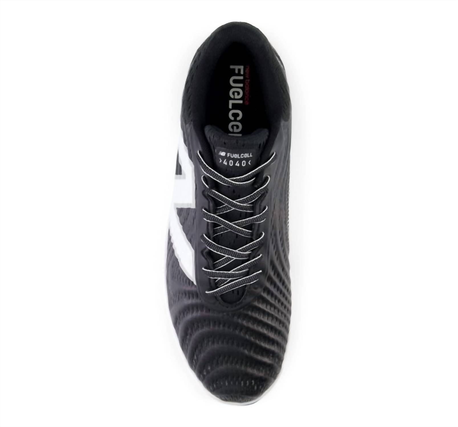 New Balance Unisex Fuelcell 4040v7 Molded Cleat Athlethic Shoes in black - men's shoe - alternate view