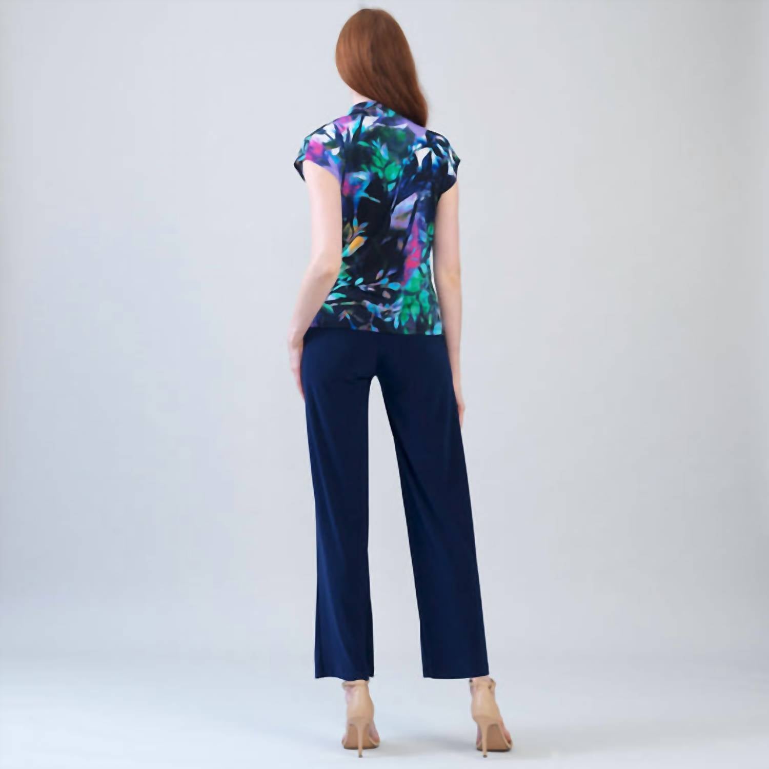 Clara Sunwoo - Short Sleeve Rouche Front Top