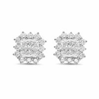 Diana M Jewels - Women's Radiant Lab-Grown Diamond Stud Earrings (3.00 Ct TCW) - Signature