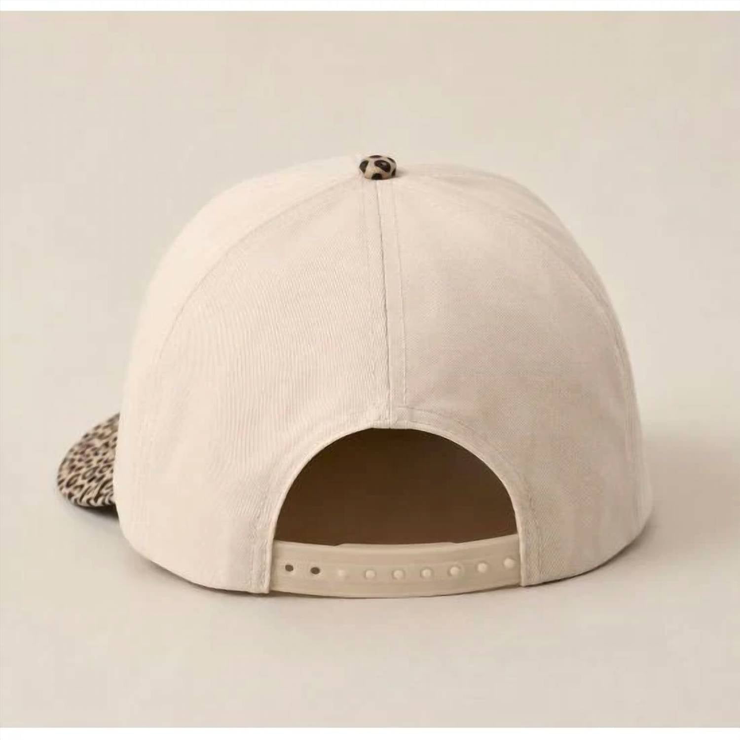 Fashion City - Texas Embroidery Leopard Two-Tone Cap