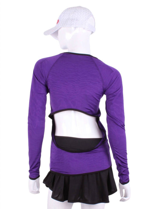 Love Love Tennis - Women's Open Back Long Sleeve Top