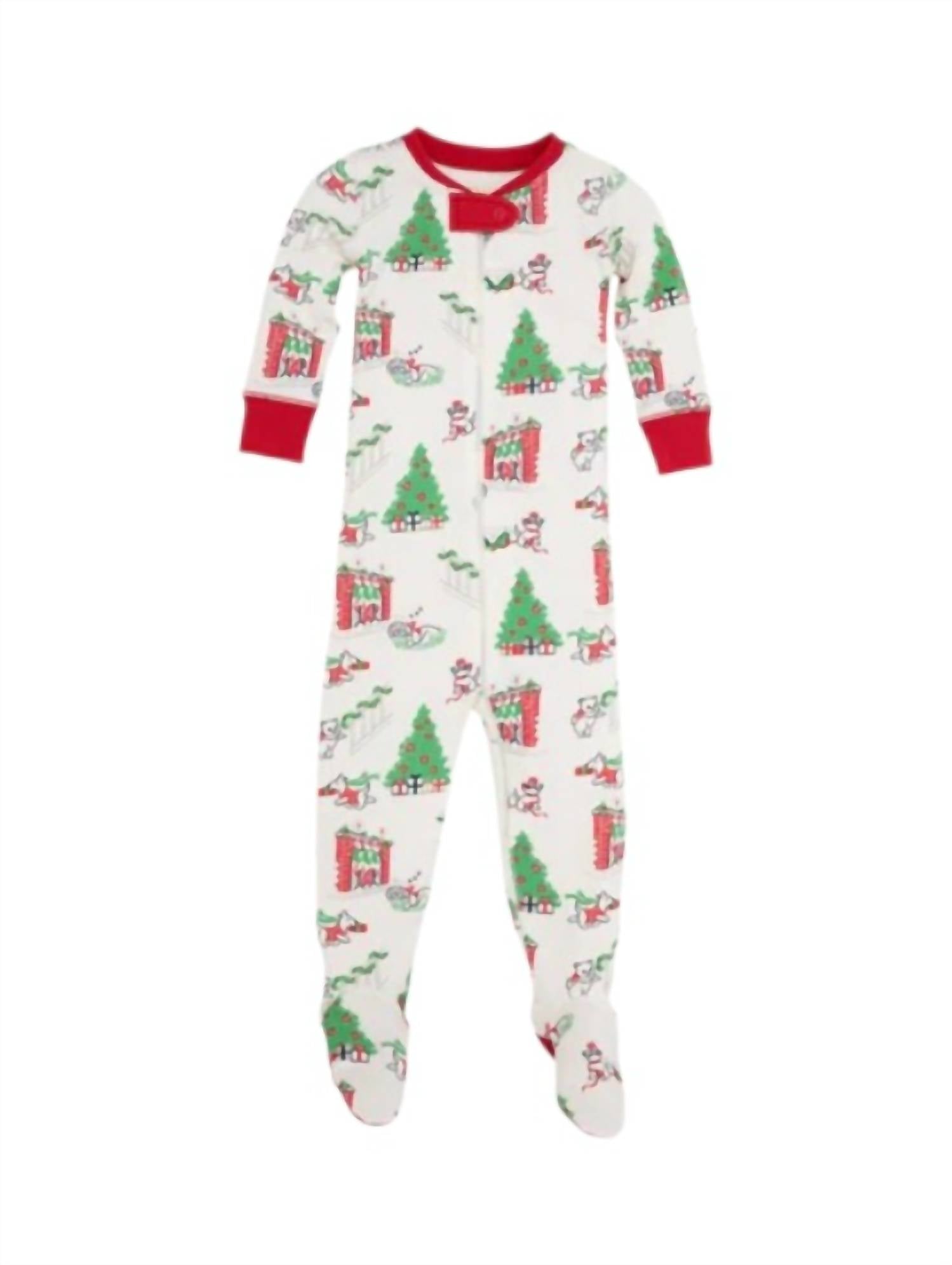 The Beaufort Bonnet Company - Kid's Knox's Night Night Footed Onesie