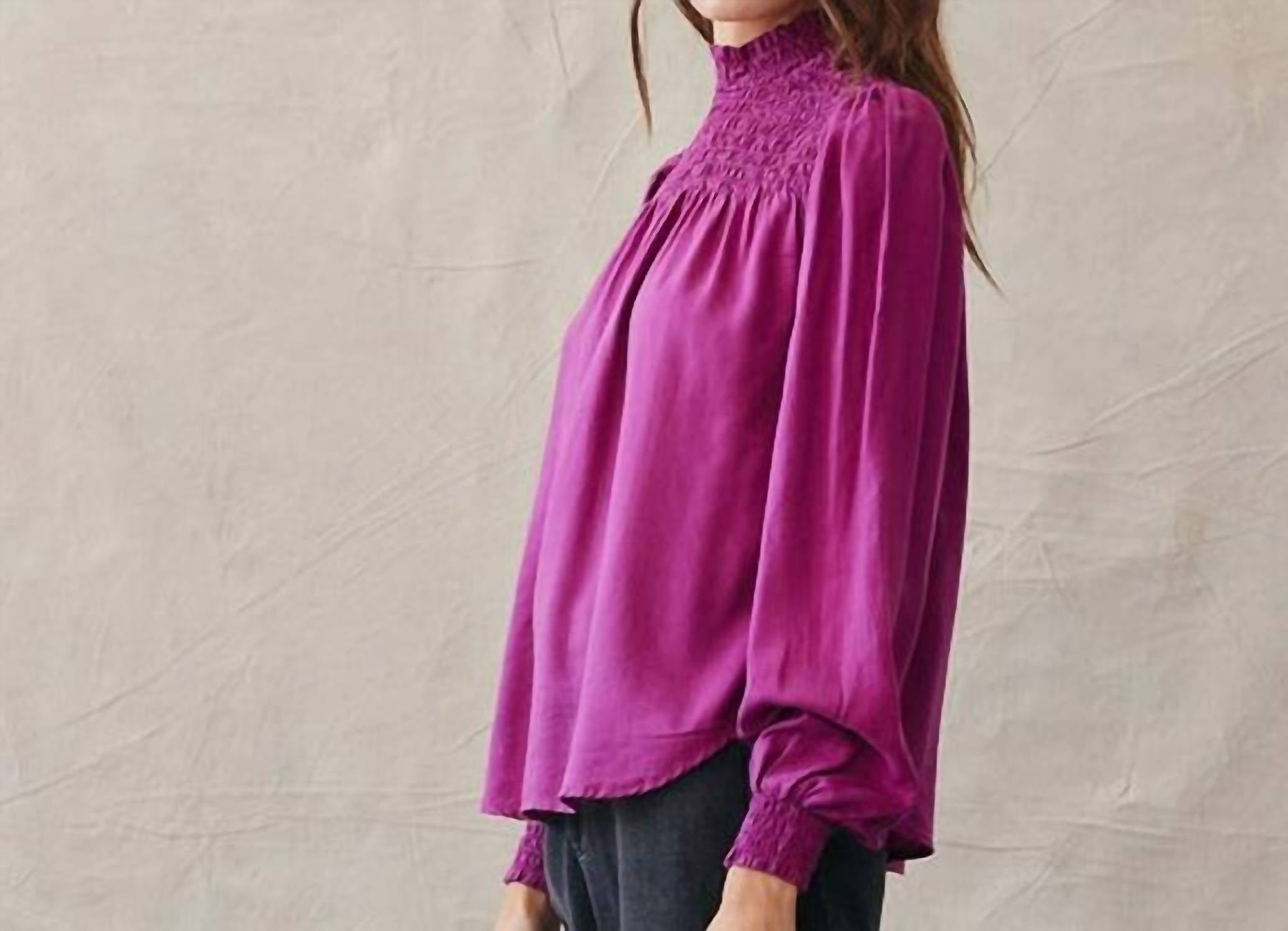 Bella Dahl - Long Sleeve Smocked Blouse