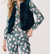 Lanhtropy - Waves Velvet Quilted Vest