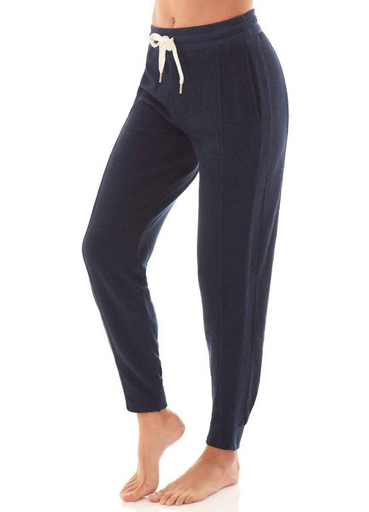 Navy Hibiscus Jogger