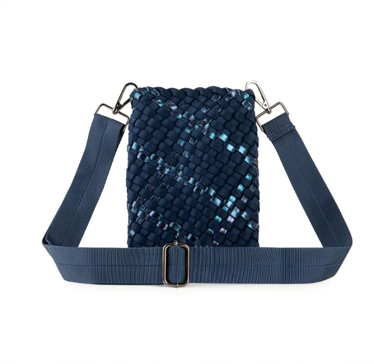HAUTE SHORE Women's Shay Woven Phone Crossbody Bag in pacific - women's bag - alternate view
