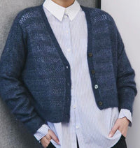Autumn Cashmere - Fancy Stitch V-neck Cardigan