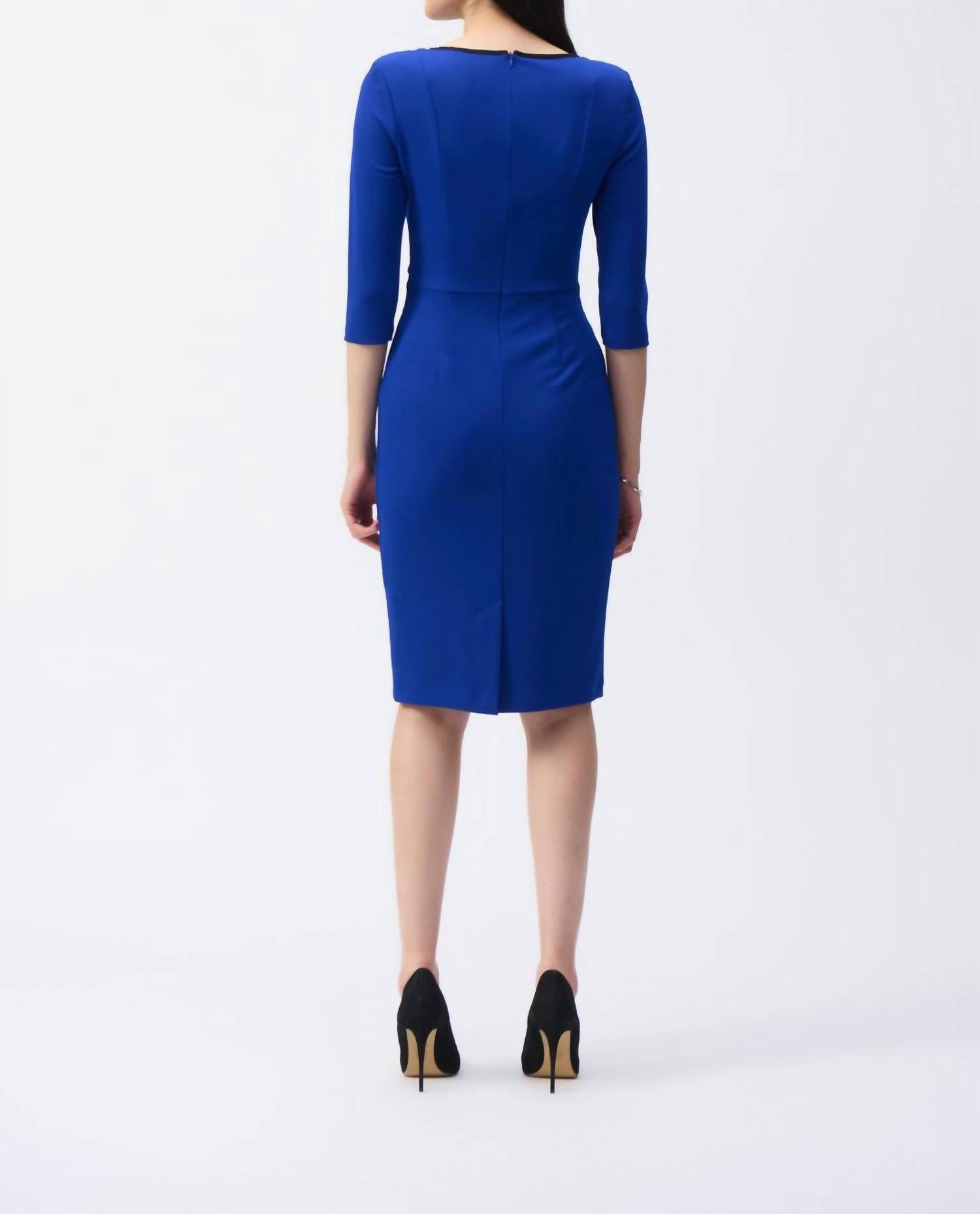 Joseph Ribkoff - Scuba Crepe Mini Sheath Dress