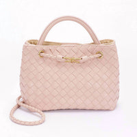 3Am By H&D Accessories - Women's Braided Faux Leather Top Handle Bag
