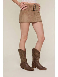 Sky To Moon - Jessie Suede Skirt