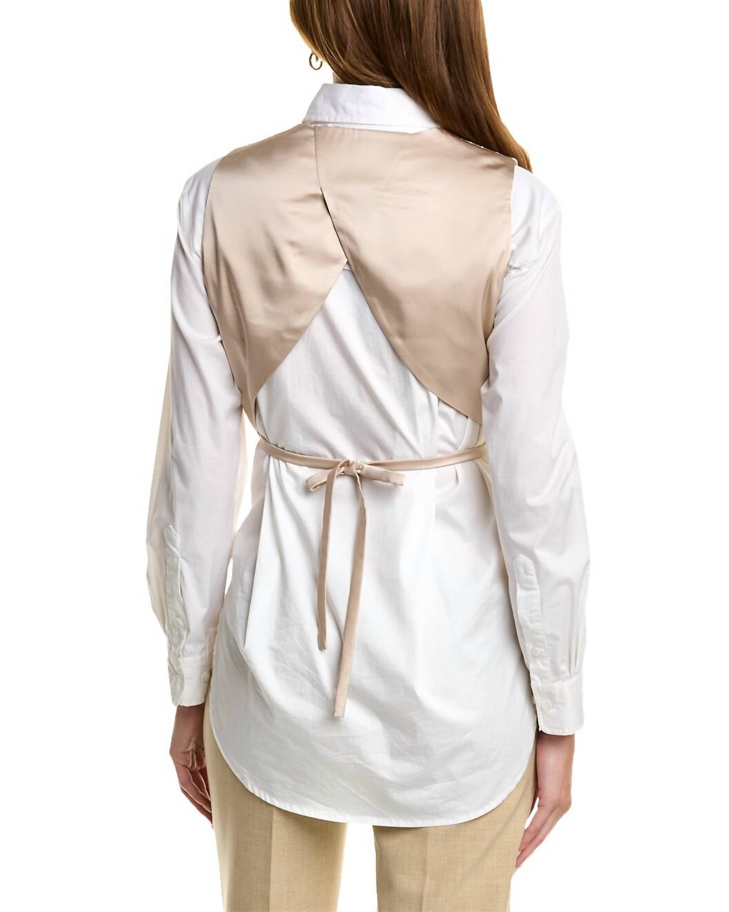 Brunello Cucinelli - Acetate Waistcoat Shirt