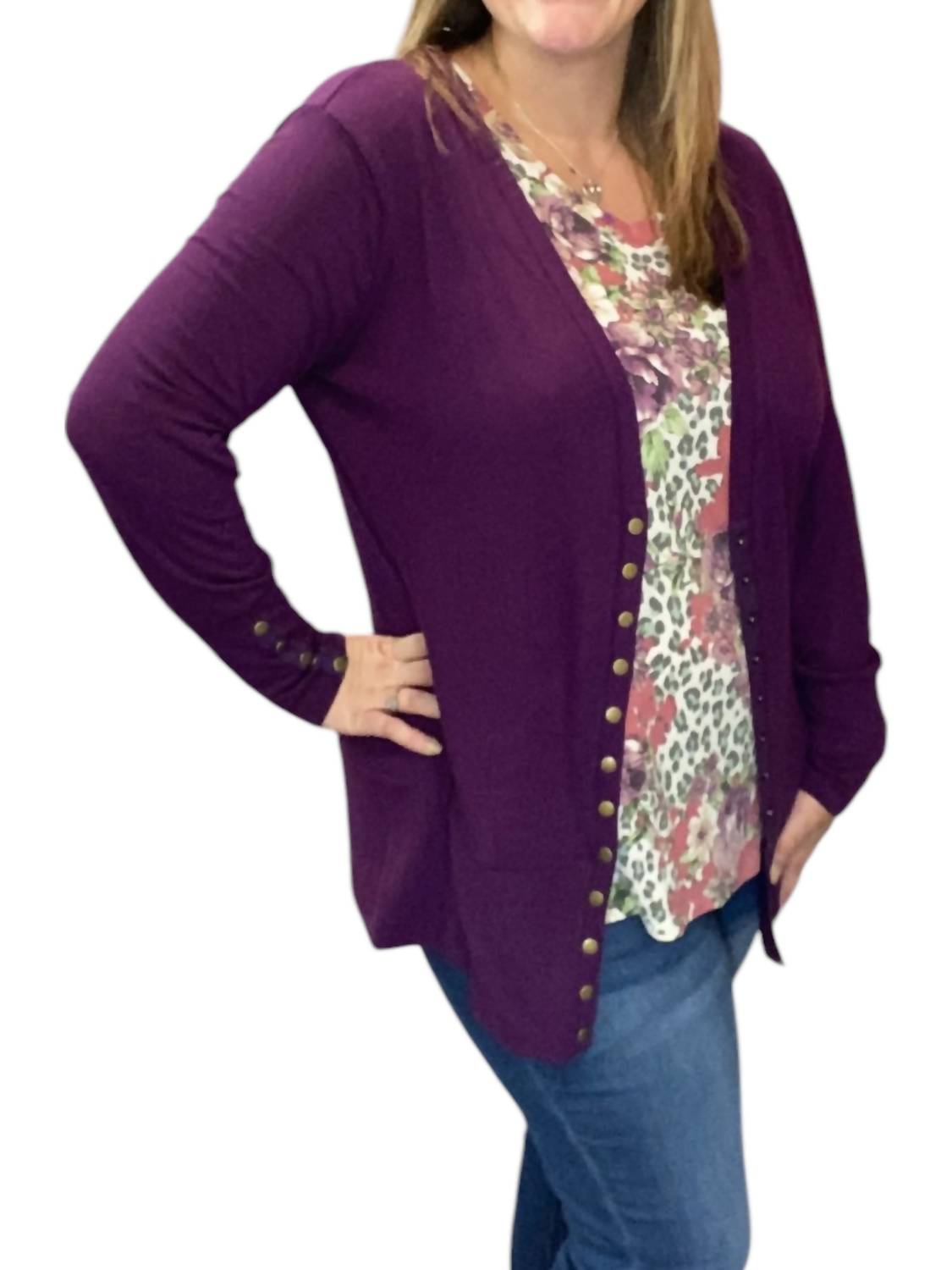 Flowerdaze - Holly Snap Cardigan