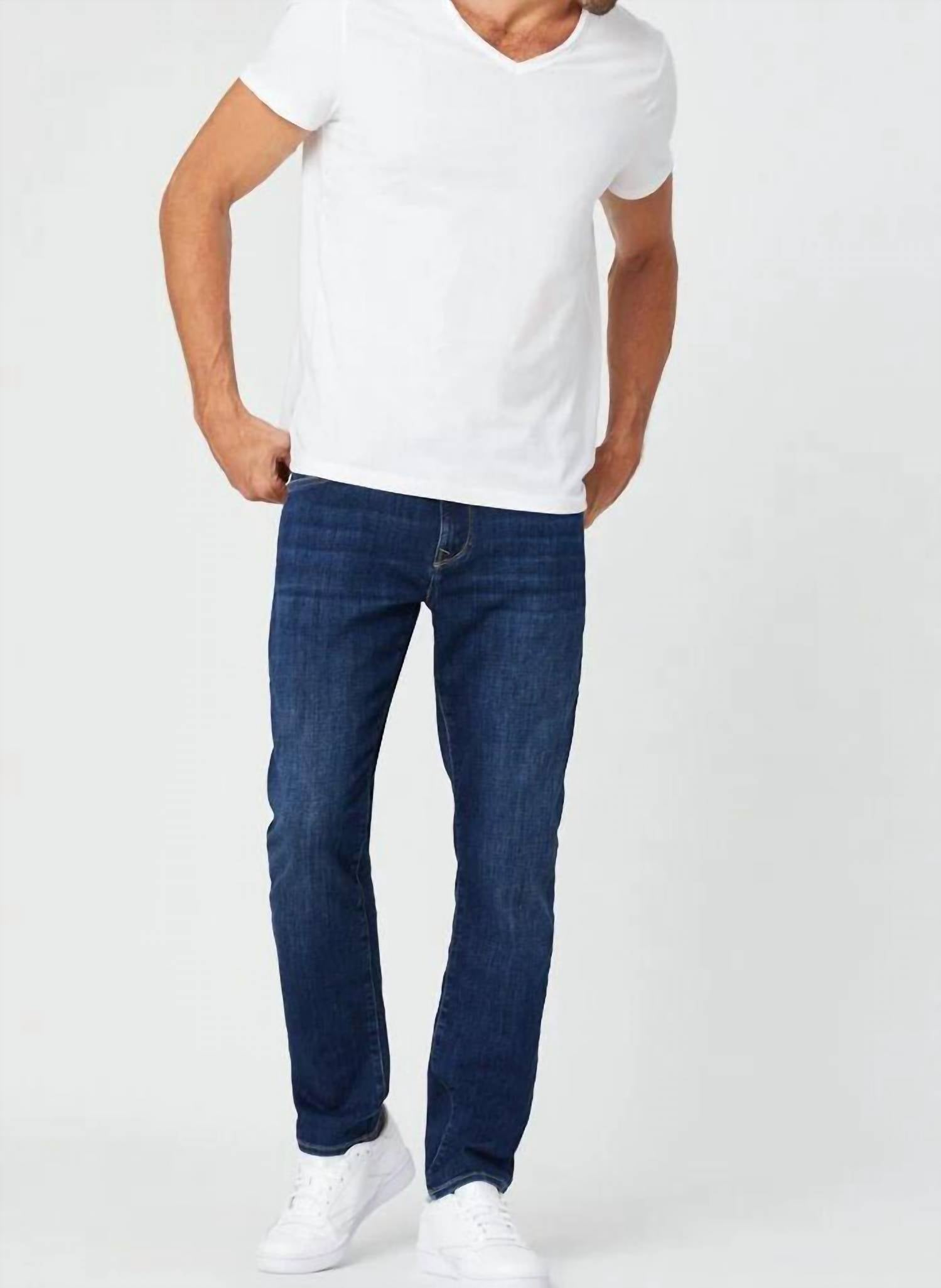 mavi Zach Straight Leg Denim Jeans in dark feather blue - men's jeans