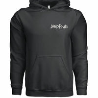 Land Pirate Men's Ghost Skull Flag Hoodie in black - men's shirt