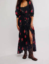 Free People - Morning Meadows Long Sleeve Maxi Dress