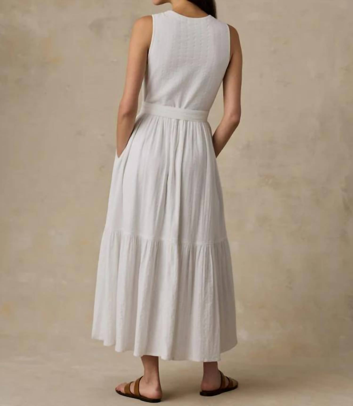 Faherty - Dune Cotton Gauze Wrap Dress