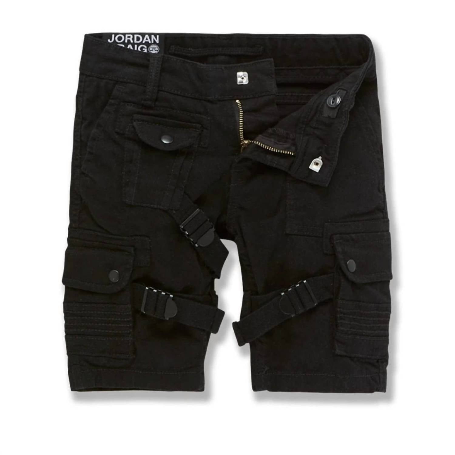 JORDAN CRAIG Boy's Cairo Cargo Shorts in black 1 - kids' shorts