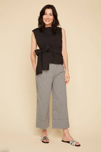 Renuar Look At Me Pant in black white - women's pants - alternate view