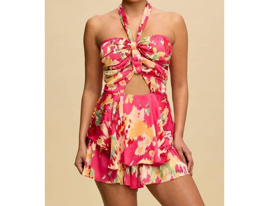 Luxxel - Tropical Watercolor Romper