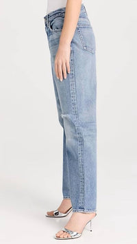 Moussy - Ballard Wide Straight Mid Rise Jean