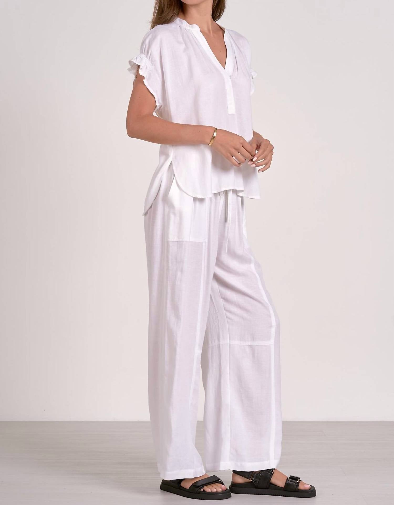 Elan - Lara Ruffle Top