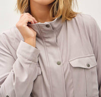 Be Cool - Cropped Utility Zipper Safari Jacket