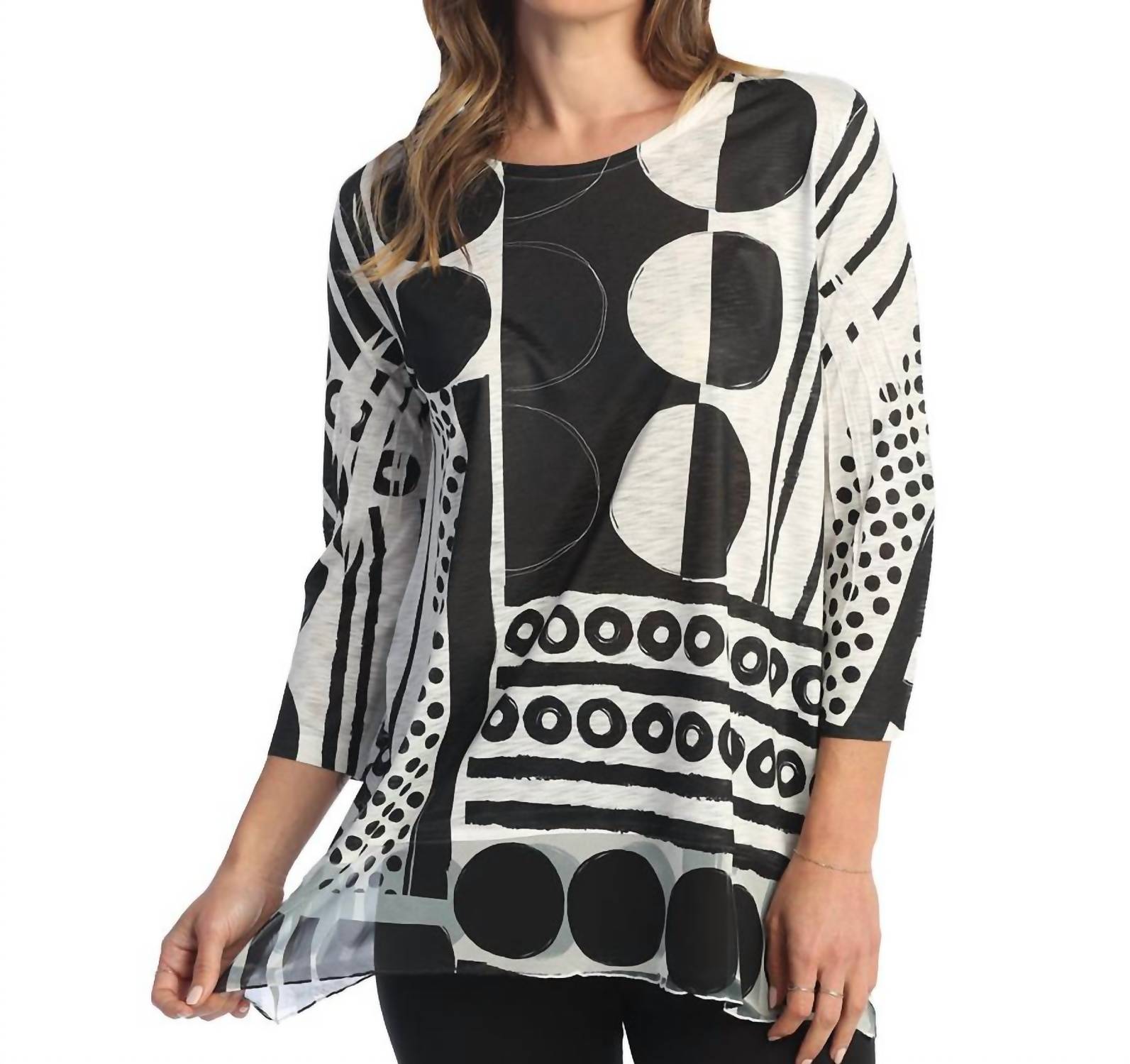 Jess & Jane - Bebop Chiffon Hem Top