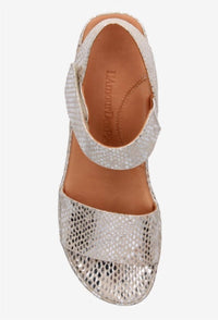 L'amour Des Pieds Women's Snake Abrilla Sandals in silver gold - women's sandal - view 5