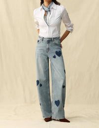 Bayeas - Rosalind High Rise Barrel Jeans