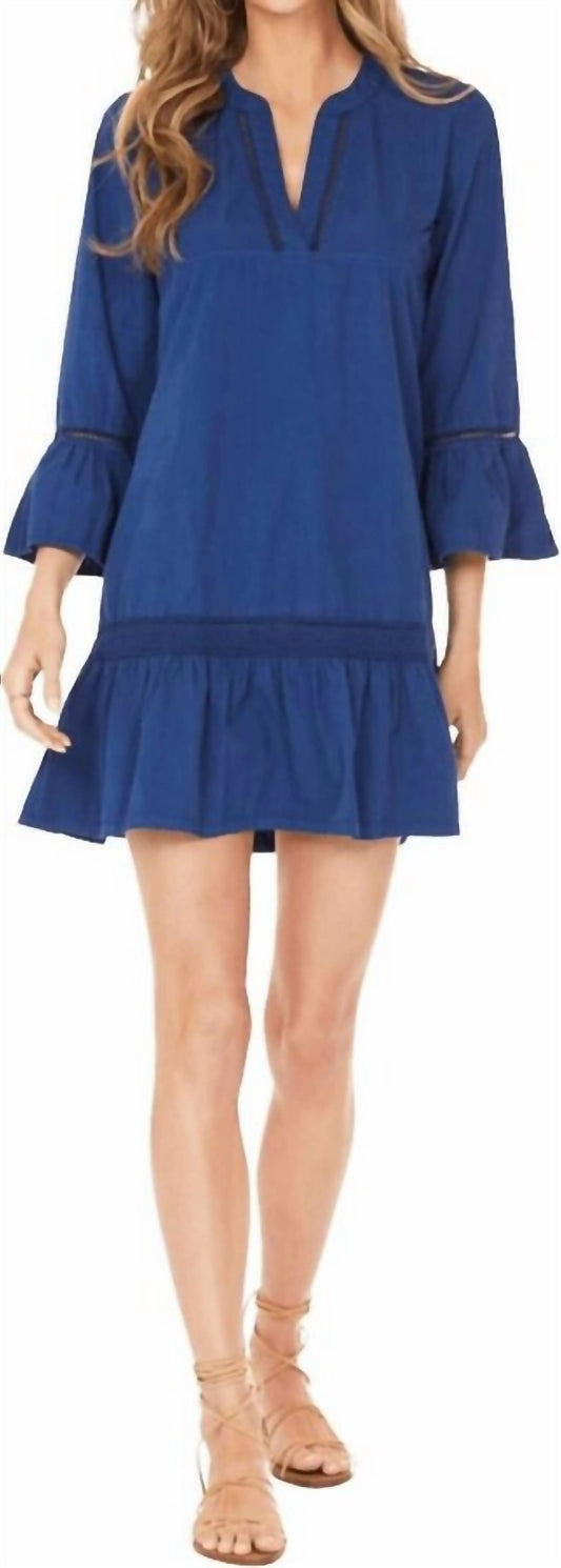 Bobi - Ruffle Sleeve Short Dress