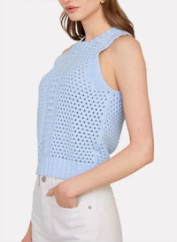 Autumn Cashmere - Texture Stitch Halter Tank With Front Detail