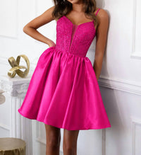 Lucci Lu - Beaded Short Corset A-line Dress