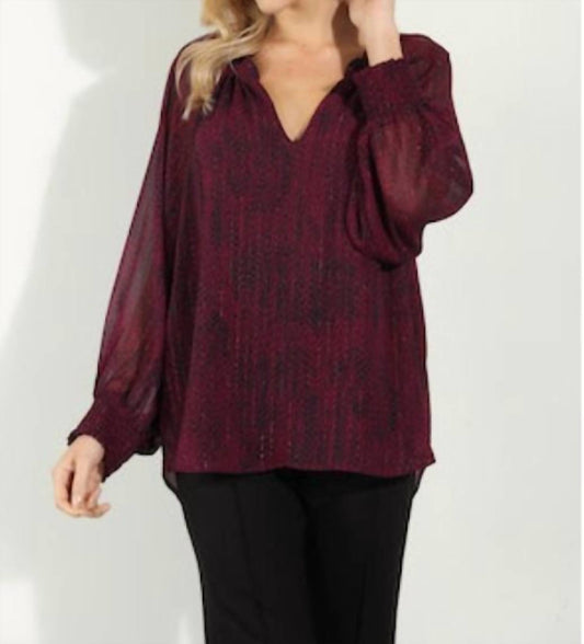 Veronica M - Holiday Chiffon Blouse