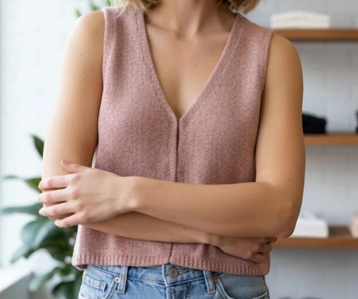 Miou Muse - Hook & Eye Closer Vest Cardigan