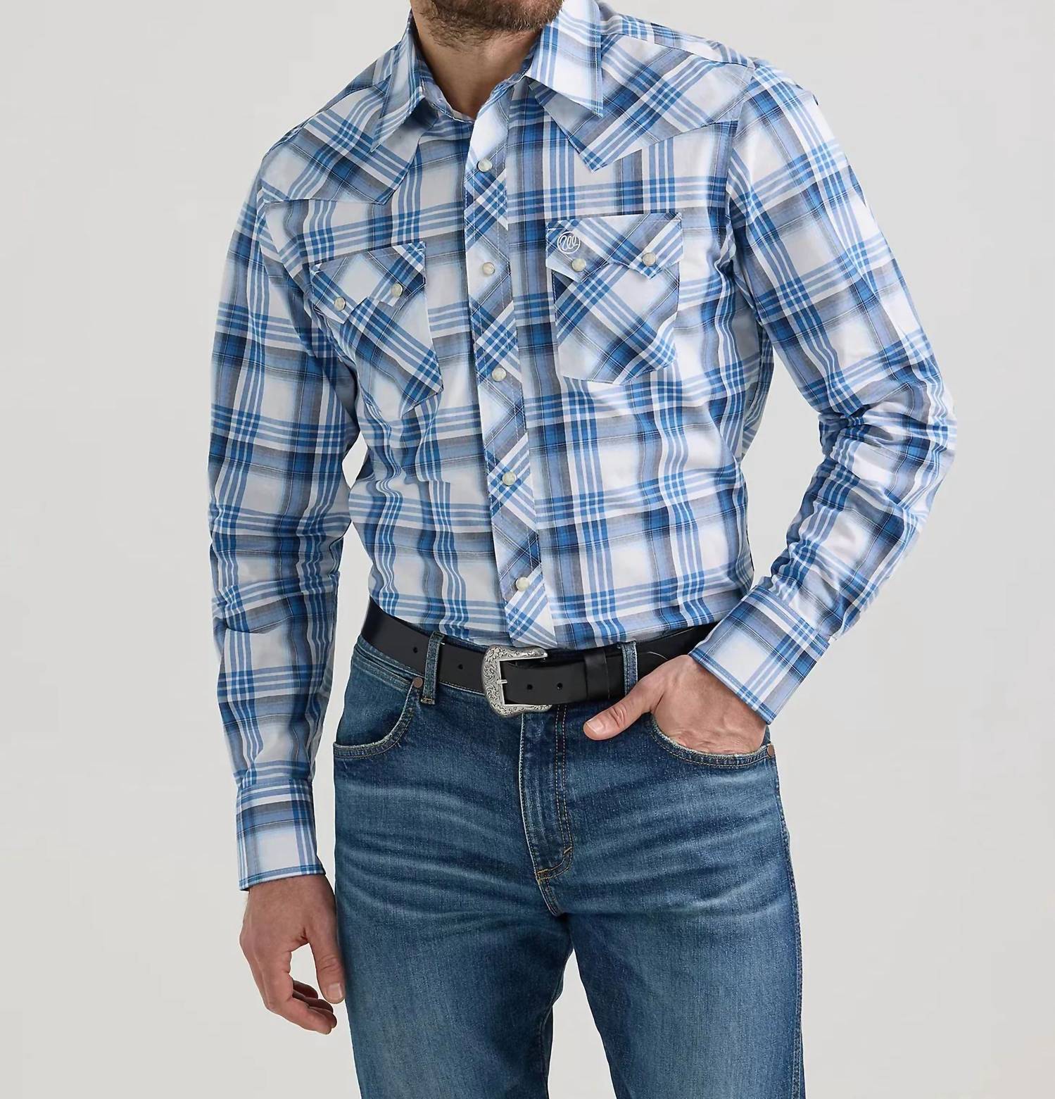 Wrangler - Retro Long Sleeve Sawtooth Snap Shirt