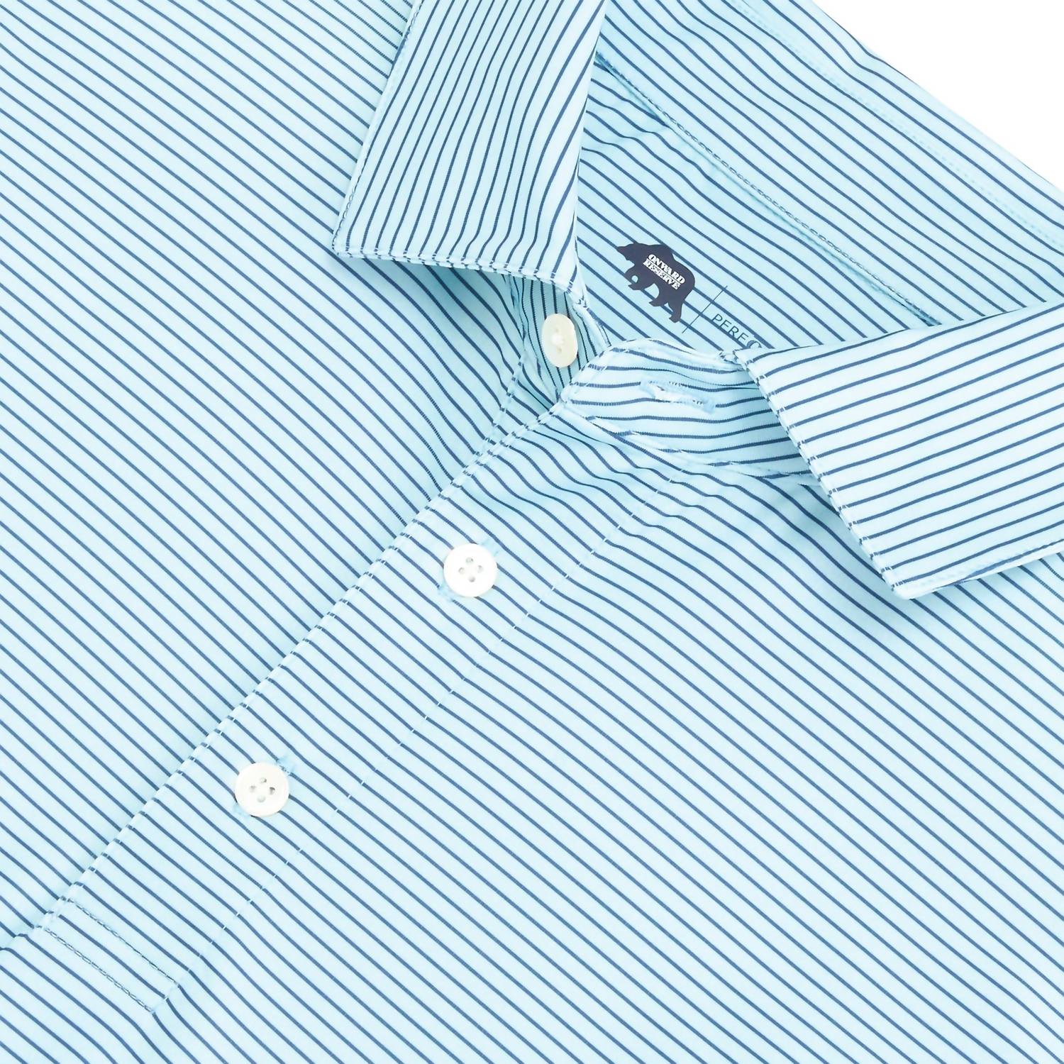 Onward Reserve - Men's Birdie Stripe Performance Short Sleeve Polo