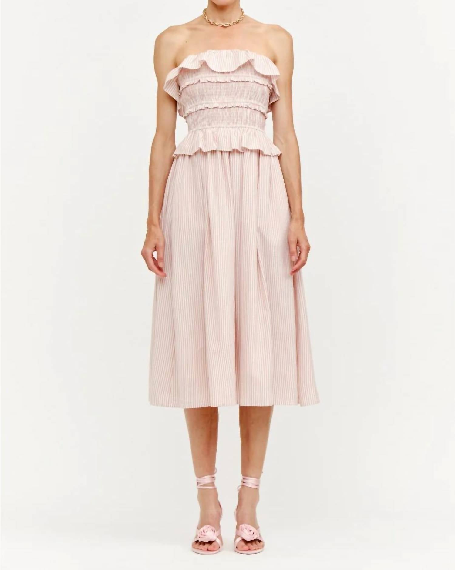Sophie The Label - Blushing Boardwalk Stripe Dress