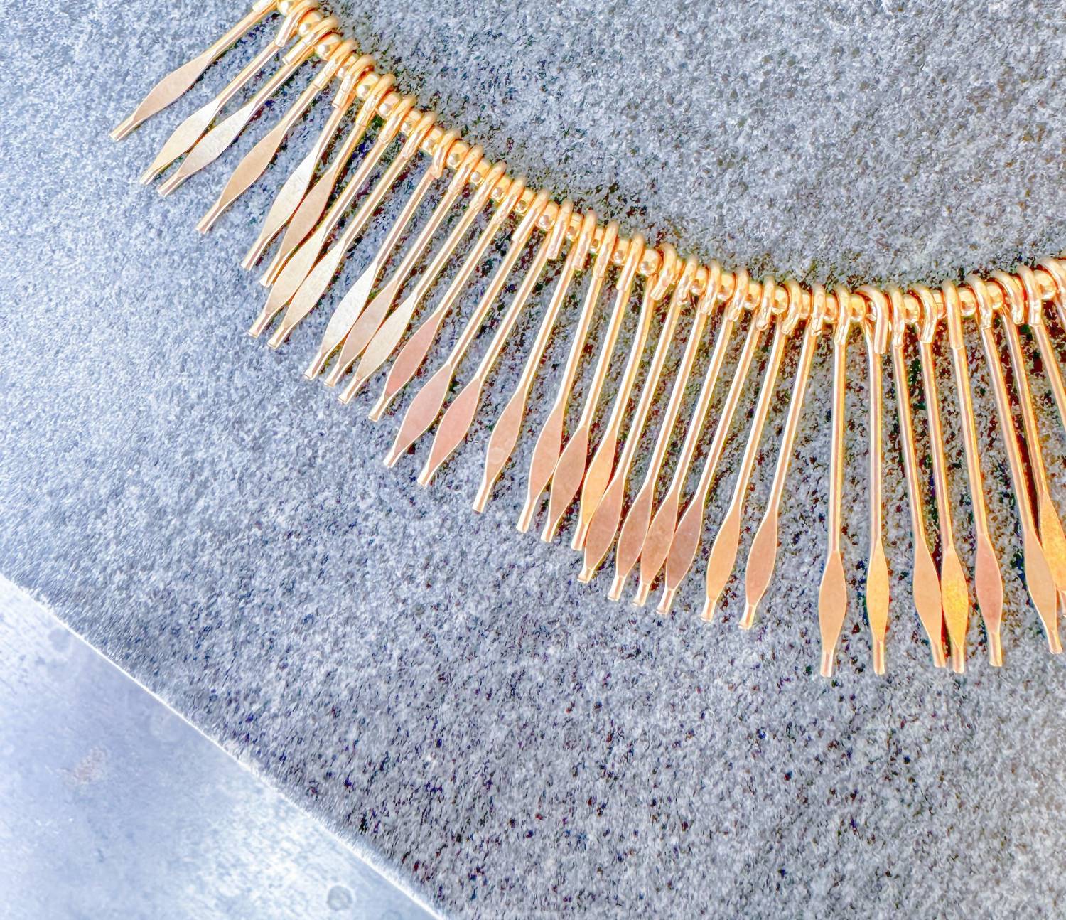 ISABEL MARANT Women's Aria Necklace in light brass - women's jewelry - detail view