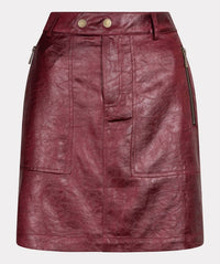 Esqualo - Metallic crinkle skirt