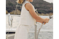 Rylee + Cru Girl's Logan Pants in natural - kids' item - view 4