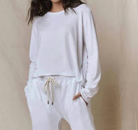 The Great. - Long Sleeve Crop Tee