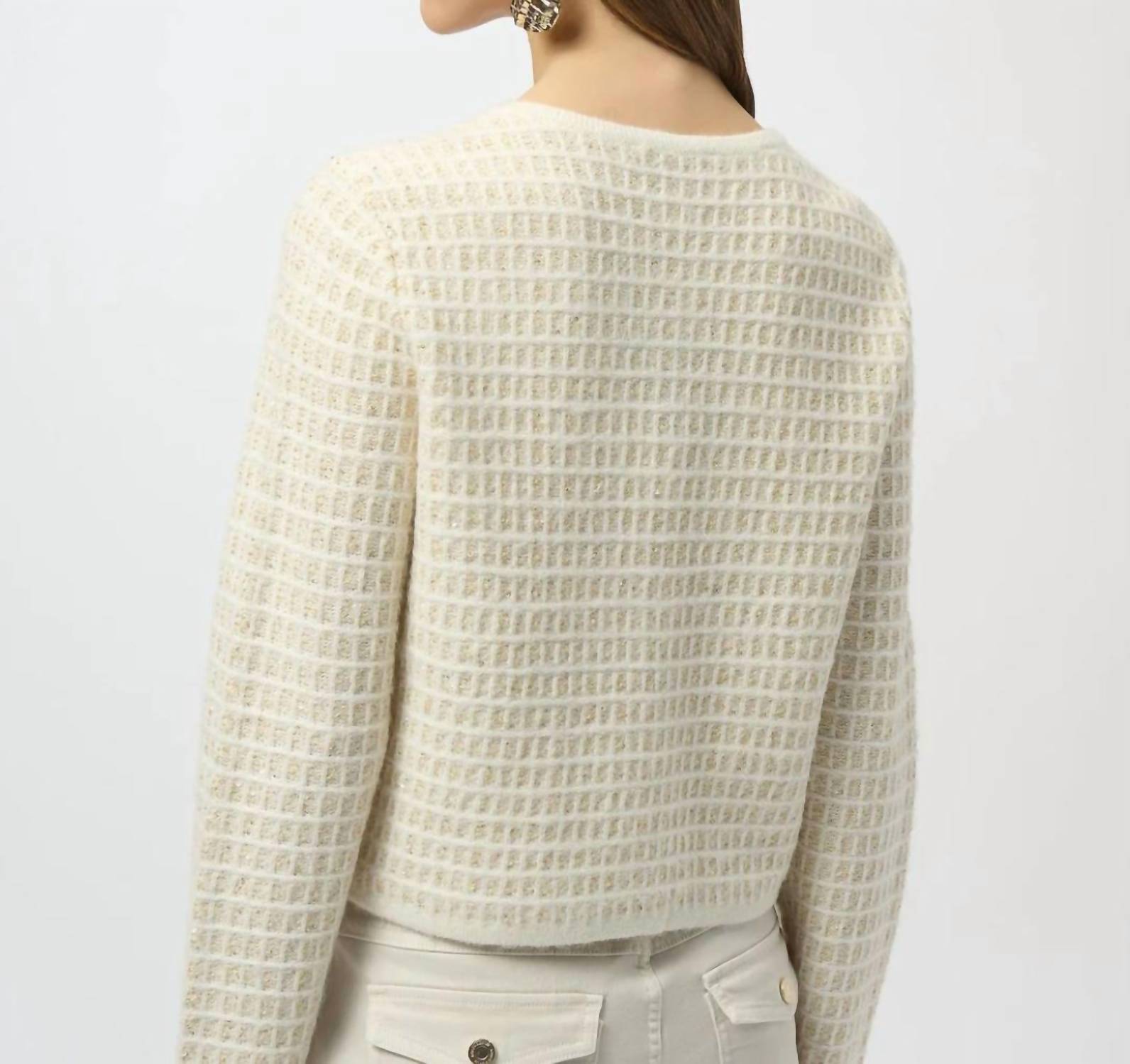 Joseph Ribkoff - Sequined Button Down Cardigan