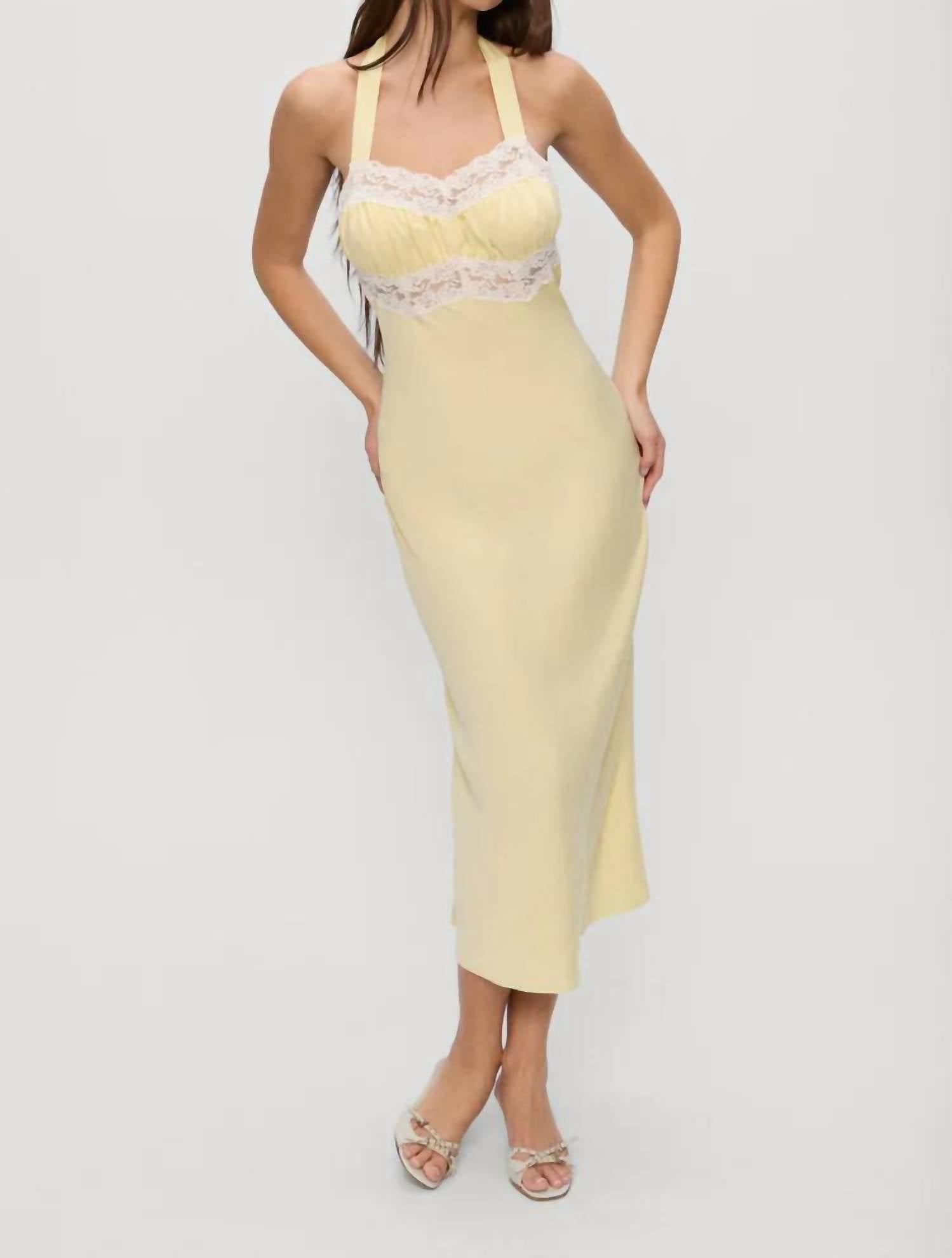 Frankies Bikinis - Darcy Satin Midi Dress