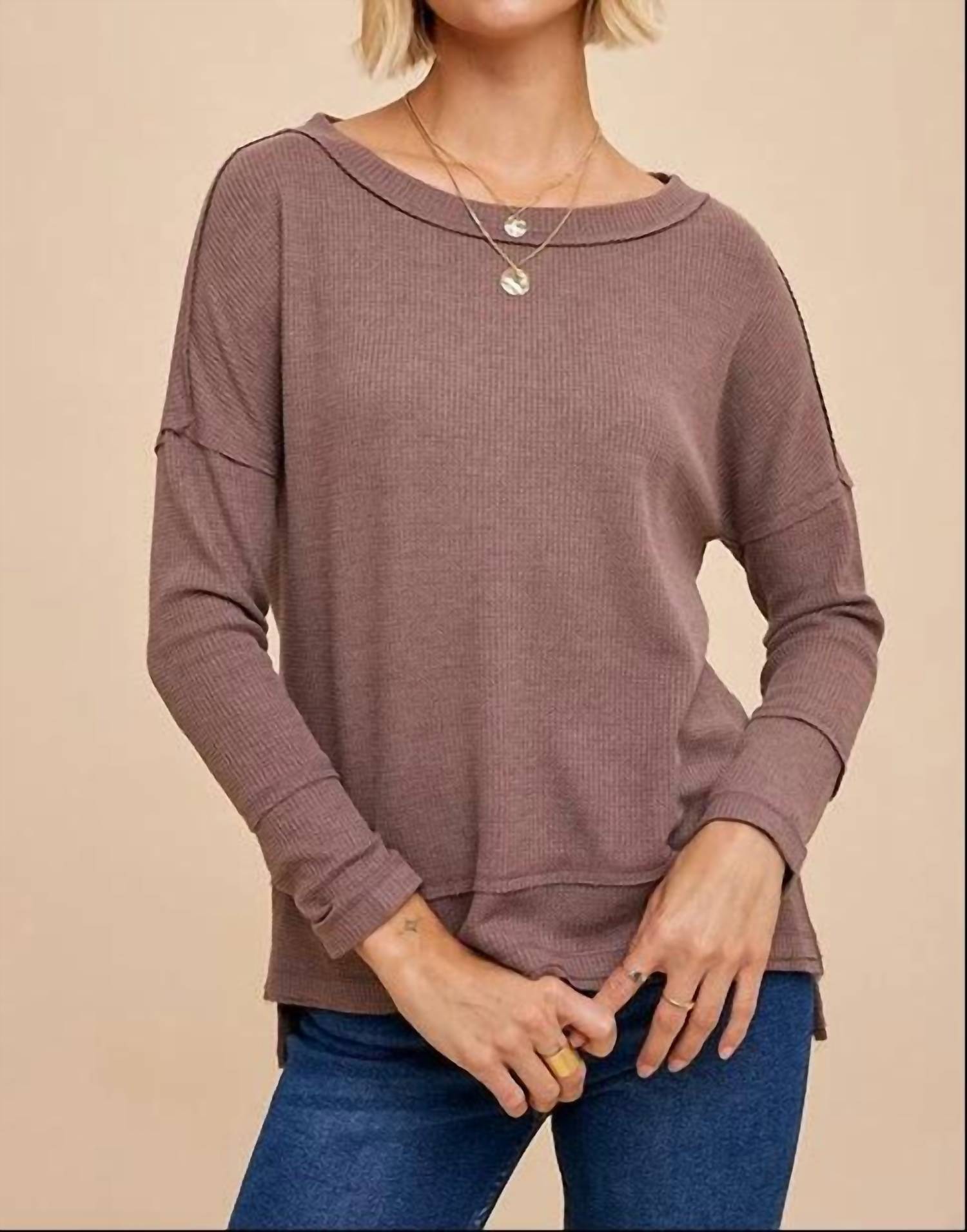 In-Loom - Waffle Knit Thermal Top